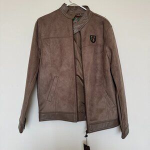 Brown Collezione Italian Leather Jacket - Medium
